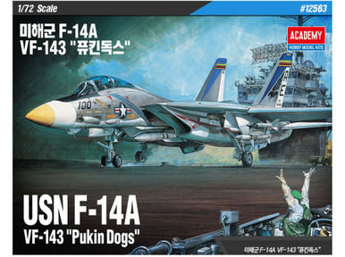 ACADEMY 1/72 USN F-14A "VF-143 PUKIN DOGS"