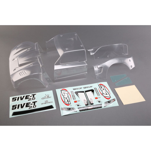 Complete Body Set, Clear: 5ive-T 2.0 by LOSI
