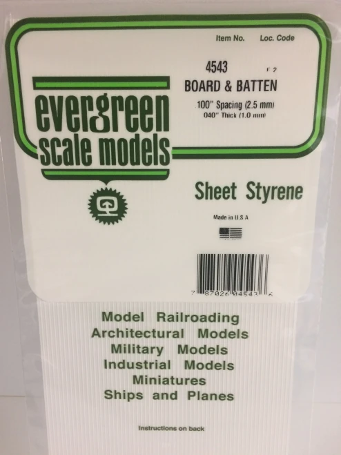 Evergreen - BOARD/BATTEN 15X29CM X1MMSP2.5