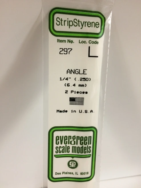 Evergreen - ANGLE 35CM LONG X 6.40MM 2pcs