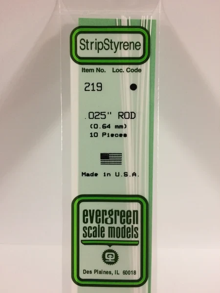 Evergreen - ROD WHITE 35CM LONG X.64MM 10pcs