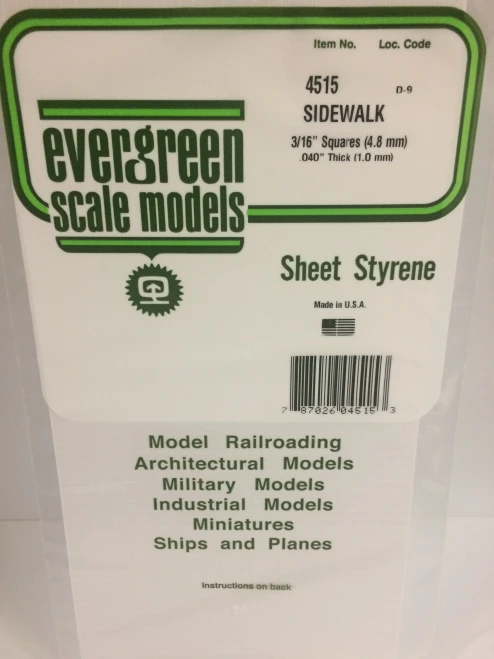 Evergreen - SIDEWALK 15X29CM X1MM 4.8SQ