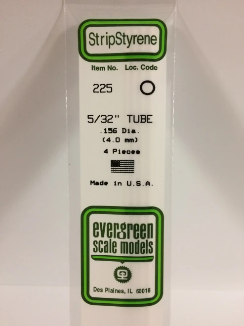 Evergreen - TUBE WHITE 35CM LONG X 4.0MM 4pcs