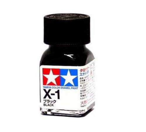 Tamiya X1 ENAMEL BLACK 10ML 8001
