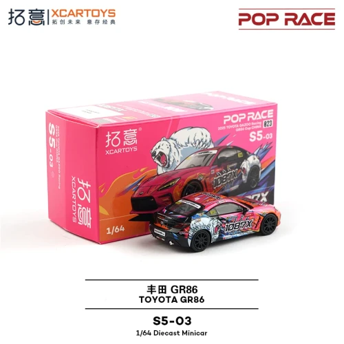 POP RACE 1:64 Toyota GR86 #823 1087X 