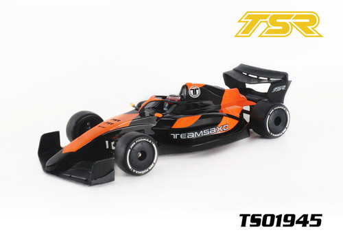 Team Saxo Racing - New 1/10 F1 Body Shell W/Helmet, Halo and Mirrors TS01945