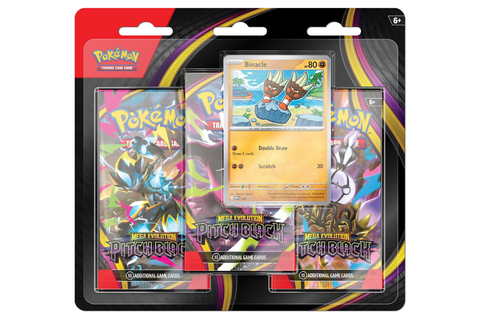 Pokemon TCG Mega Evolutions 5 Pitch Black Three Booster Blister (Pre-order, release on 17th July)