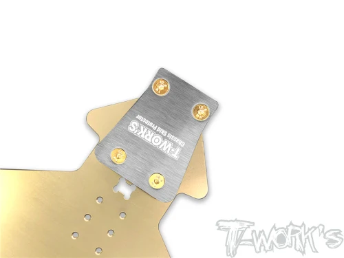 T-Works Stainless Steel Rear Chassis Skid Protector ( SWORKZ S35-4 EVO / S35-4E EVO ) 2pcs