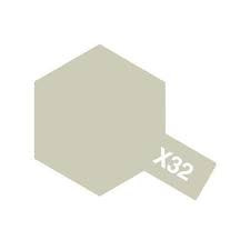 Tamiya X32 ENAMEL TITANIUM SILVER 8032
