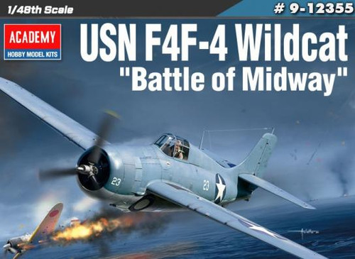ACADEMY1/48 F4F-4 WILDCAT "BATTLE OF MIDWAY"