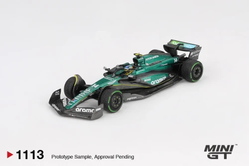 Mini GT Aston Martin AMR24 #14 Fernando Alonso 2024 F1 2024 Canadian GP