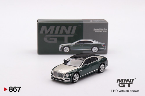 Mini GT Bentley Flying Spur White Sand Verdant
