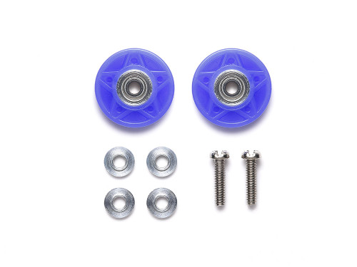Tamiya 15551 - Jr 13mm Plastic Rollers Blue (15551)