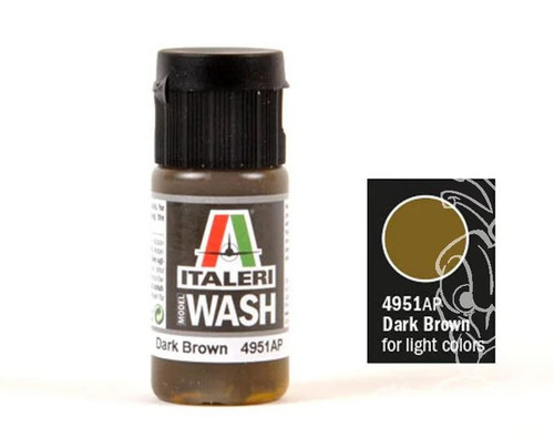 ITALERI MODEL WASH 20ml: DARK BROWN