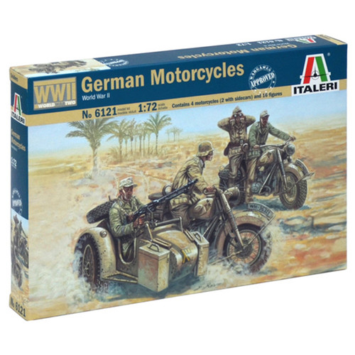 ITALERI 1/72 2ND WW GERMAN MOTORCYCLES
