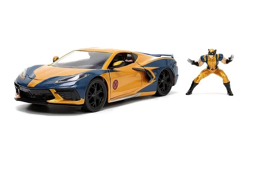 JADA 1/24 HWR '20 CORVETTE C8 W/WOLVERINE