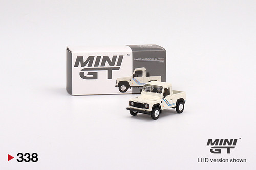 Mini GT Land Rover Defender 90 Pickup White