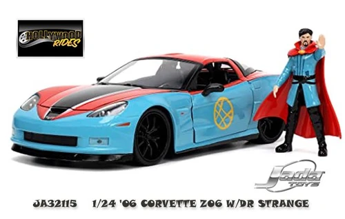 JADA 1/24 HWR '06 CORVETTE Z06 W/DR STRANGE