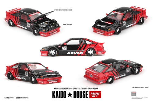Mini GT Toyota AE86 Sprinter Trueno Kaido ADVAN