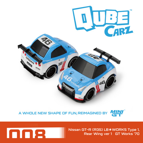 Mini GT Nissan GT-R (R35) LB★WORKS Type 1, Rear Wing ver 1 GT Works ’70