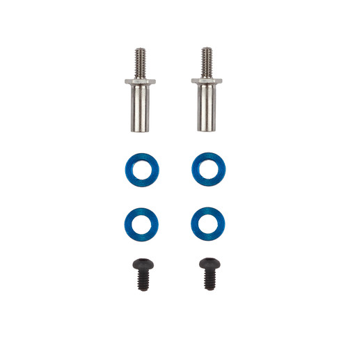 Team Associated RC28R Factory Team Titanium Adjustable Front Axles (2)