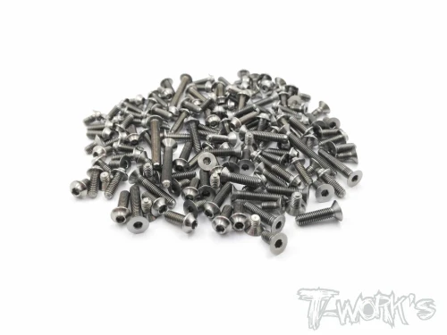 T-Works - Titanium Upper Screw Set (Team Associated RC8 T4.2)