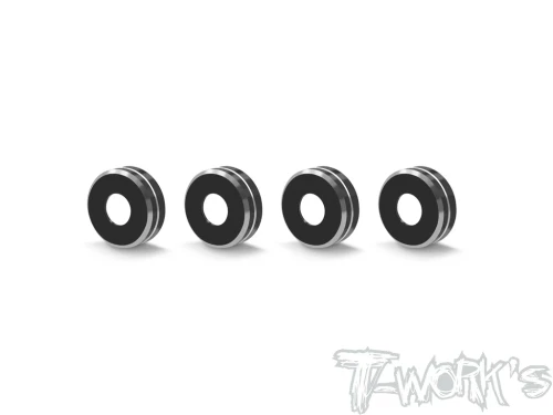 T-Works - Aluminium Suspension Arm Endcaps ( Team Associated RC8 B3/B3E/B4.1/B4.2）(4)