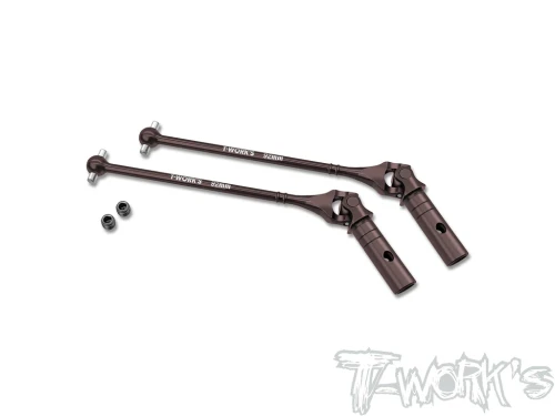 T-Works - Steel Front Universal Joint Set 92mm ( Team Associated RC8 B4.1 / B4.2 ) (2)