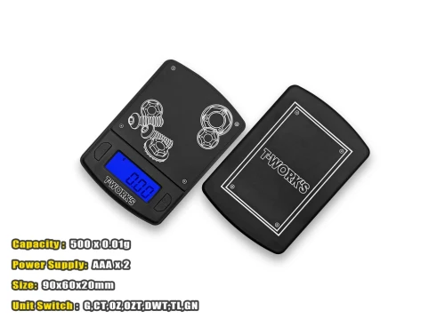 T-Works - Precision Weight Scale (Max 500g, increment 0.01g)