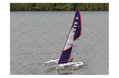 Beili Skate 1000 Trimaran Sailboat 1700mm Height ( almost ready to sail) Came with Transmitter and reciever