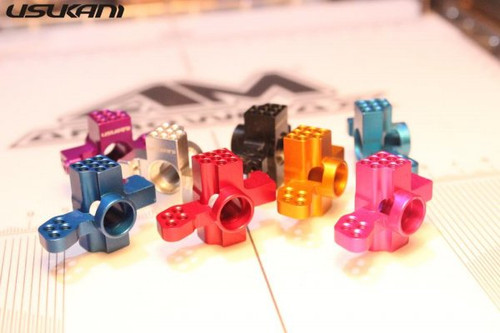 AR KPI STEERING HUB (2PCS) (TAMIYA BLUE) - USUKANI