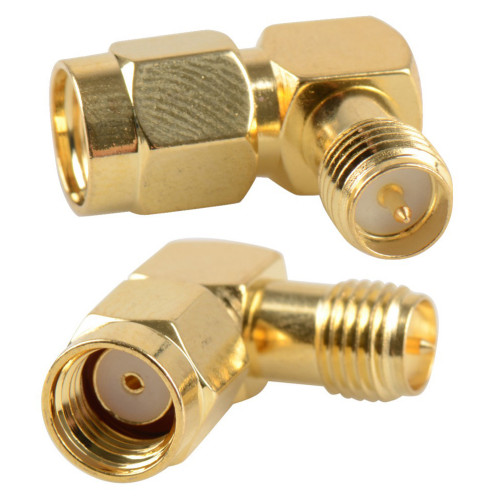 90 Degree RP-SMA Male to RP-SMA Female Adaptor