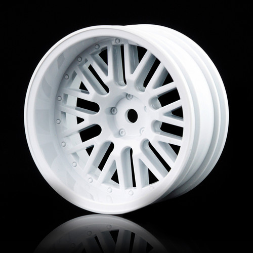 [D] MST white 2 ribs wheel +11 offset (4)