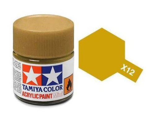 Tamiya X-12 Gloss Acrylic Paint Gold Leaf [81512]