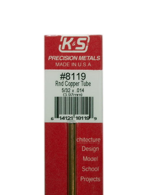 K&S Copper Tube 5/32" x 12" #8119