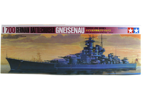 Tamiya - 1/700 German Battle Cruiser Gneisenau Plastic Model Kit [77520]