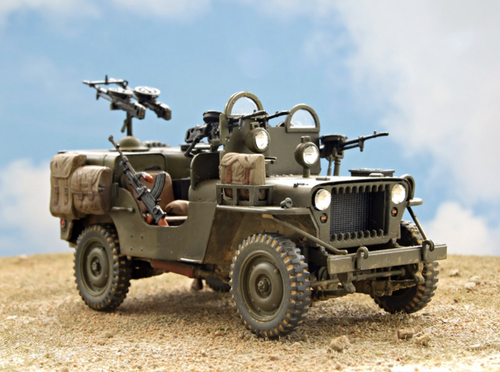 Italeri - 1/35 Commando Car Plastic Model Kit [1-320] - Hobby Station