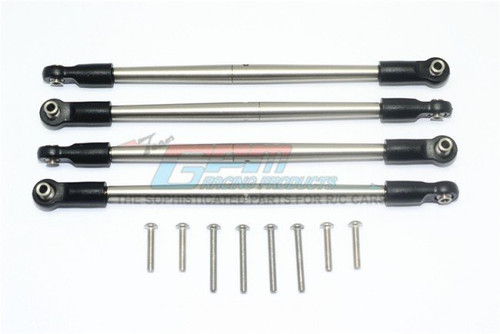 TRAXXAS E-REVO VXL Stainless Steel 304 Front+Rear Turnbuckle For Steering - 12pc set - GPM ER2162S-4