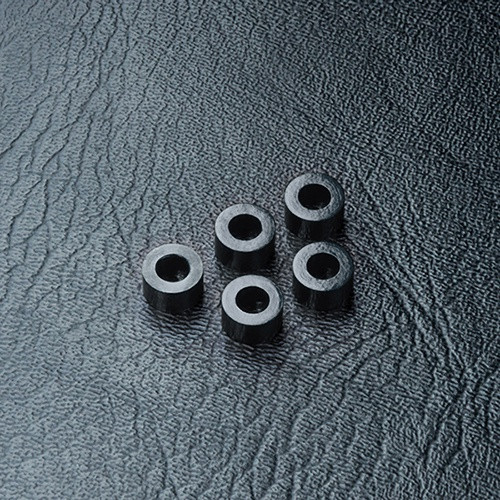 Alum. spacer 3X5.5X3.0 (black) (5) Alum. spacer 3X5.5X3.0 (black) (5)