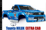 Tamiya - Toyota Hilux Extra Cab Body Parts Set -   [51611]