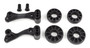 Team Associated DR10 Wheelie Bar Wheels & Mount