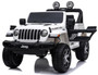 Latest Jeep Licence Wrangler Rubicon  4x4 Ride On Toy (White) 4 motors Version (displayed item, PICK UP ONLY)
