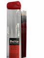 Delta Fine Detail Brush Set w/ Vinyl Storage Pouch