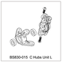 BSD BS830-015 C Hubs Unit L for BSD Rampage