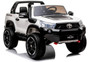 2022 Licensed Toyota Hilux Ute  4x4  4WD Licensed Electric Ride On Toy for Kids - White & Black ( Twin battery + 4 motors version ) 140cm large Size