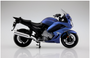 Aoshima - 1/12 Diecast Yamaha Yamaha FJR1300A Mutt Dark Purplish Blue Metallic 1