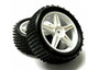 HSP 06010 White  Front Wheels Complete 2 pcs 1/10