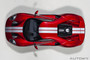 Auto Art 1/18 72943 Ford GT 2017 (Liquid Red with Silver Stripes)