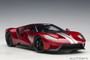 Auto Art 1/18 72943 Ford GT 2017 (Liquid Red with Silver Stripes)