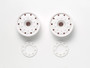 Semi Wide Wheels (30mm Width) White (2)